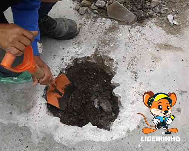 Manutenção de vazamento de agua Sabesp